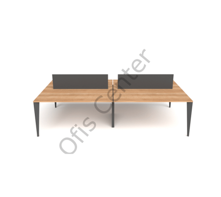 Exen Dört'lü Ofis ve Büro Masa 240x142 cm